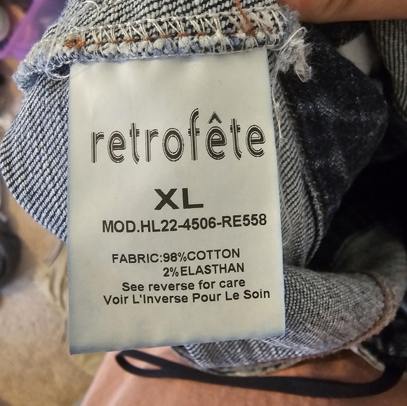 Retrofete One-Shoulder Denim Dress - Blue - Picture 5 of 7